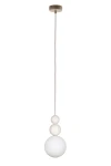 Lampa wisząca RONA 2 drewno bielony / 41677