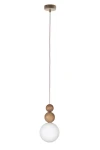 Lampa wisząca RONA 2 drewno  jasny brąz / 41679