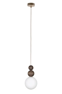 Lampa wisząca RONA 2 drewno ciemny brąz / 41681