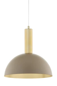 Lampa wisząca VITRUM GOLD KOPUŁA M złoty szczotkowany/ciepły beż / 41713