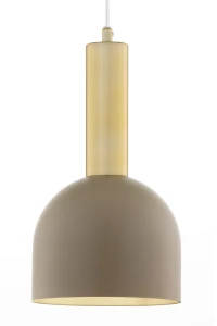 Lampa wisząca VITRUM GOLD DZWONEK złoty szczotkowany/ciepły beż /  41715