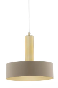 Lampa wisząca VITRUM GOLD KOŁO złoty szczotkowany/ciepły beż / 41717