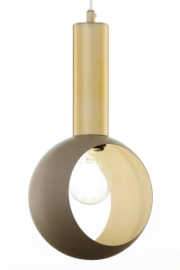 Lampa wisząca VITRUM GOLD OCZKO złoty szczotkowany/ciepły beż / 41718