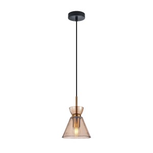 Balme - Lampa wisząca PND-3621-1-BRO-AMB