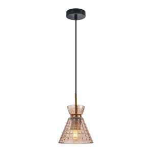 Balme - Lampa wisząca PND-3624-1-BRO-AMB