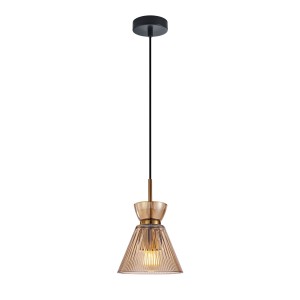 Balme - Lampa wisząca PND-3627-1-BRO-AMB