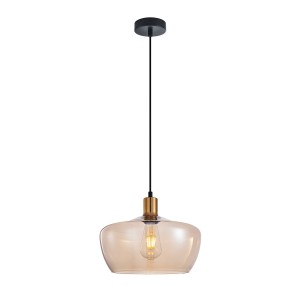 Parola - Lampa wisząca PND-3636-1-BRO-AMB