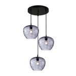 Bresco - Lampa wisząca PND-3033-3A-BK-SG
