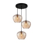 Bresco - Lampa wisząca PND-3033-3A-BRO-AMB