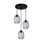 Novala - Lampa wisząca PND-3031-3A-BK-SG