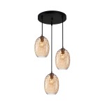 Novala - Lampa wisząca PND-3031-3A-BRO-AMB