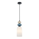 Bonata - Lampa wisząca PND-36573-1A-BK-WH