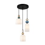 Bonata - Lampa wisząca PND-36573-3-BK-WH