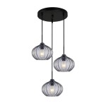 Pansol - Lampa wisząca PND-2940-3AS-BK-SG2