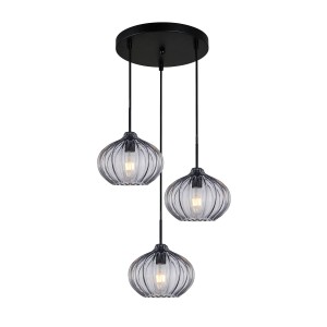 Pansol - Lampa wisząca PND-2940-3AS-BK-SG2