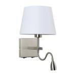 Norte - Lampa przyłóżkowa WL-1122-2-BL-SN-RO-WH