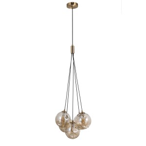 Perlos - Lampa wisząca PND-54456-5-HB-AMB