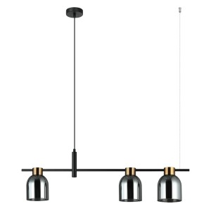 Servio - Lampa wisząca PND-66892-3-BK-SG