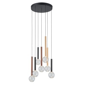 Alinos - Lampa wisząca PND-24019-7A-BK