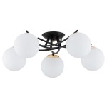 LAMPA SUFITOWA ALFA SAVI CZARNA & ZŁOTA 5xE14 / 63258.40_54