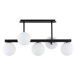 LAMPA SUFITOWA ALFA TUKANE CZARNA & CHROM 5xE14 / 63260.40_00