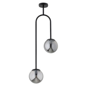 LAMPA SUFITOWA ALFA VECTOR M CZARNA 2xE14 / 62450