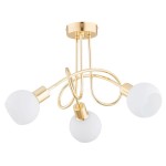 LAMPA SUFITOWA ALFA ERYKA ZŁOTA 3xE14 / 28733