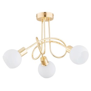 LAMPA SUFITOWA ALFA ERYKA ZŁOTA 3xE14 / 28733