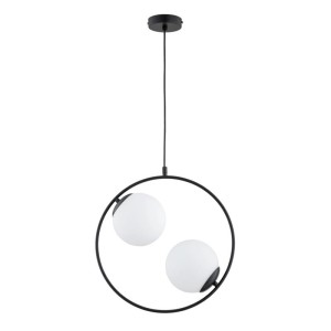 LAMPA WISZĄCA ALFA ADINO S CZARNA 2xE14 / 62438