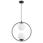 LAMPA WISZĄCA ALFA ADINO CZARNA 2xE14 / 62437