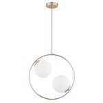 LAMPA WISZĄCA ALFA AVIA S 54 ZŁOTA 2xE14 / 62444