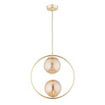 LAMPA WISZĄCA ALFA ADINO 10 ZŁOTA 2xE14 / 62435