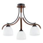 LAMPA SUFITOWA ALFA BAFIA 3xE27 DREWNIANA  / 62422