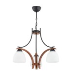 ŻYRANDOL ALFA BAFIA 3xE27 DREWNIANA  / 62422
