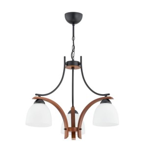 ŻYRANDOL ALFA BAFIA 3xE27 DREWNIANA  / 62422