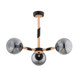 LAMPA SUFITOWA ALFA GELIA BLACK 3xE14  / 62424