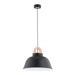 LAMPA WISZĄCA ALFA VAYPER DUO CZARNA 1xE27  / 61344