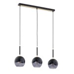 LAMPA WISZĄCA ALFA MILTONA CZARNA 3xE27 / 62417