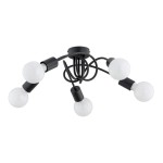 LAMPA SUFITOWA ALFA FARTA CZARNA 5xE27 / 63237