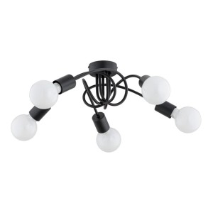 LAMPA SUFITOWA ALFA FARTA CZARNA 5xE27 / 63237