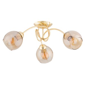 LAMPA SUFITOWA ALFA TEVI ZŁOTA 3xE27 / 62412