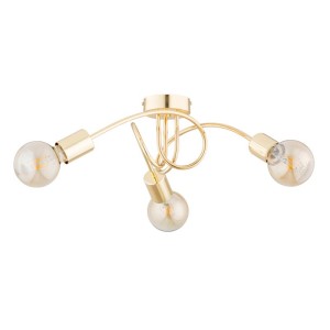 LAMPA SUFITOWA ALFA FARTA ZŁOTA 3xE27 / 62405