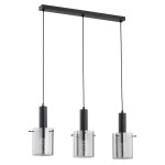 LAMPA WISZĄCA ALFA CELIA CZARNA 3xE27 / 62402