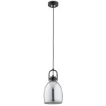 LAMPA WISZĄCA ALFA SODA CZARNA & CHROM 1xE27 / 61336