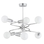 LAMPA SUFITOWA ALFA DISCO CHROM 6xE27 / 63234