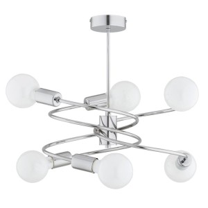 LAMPA SUFITOWA ALFA DISCO CHROM 6xE27 / 63234