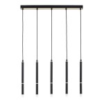 LAMPA WISZĄCA ALFA DERANY CZARNA & ZŁOTA 5xG9 / 63230