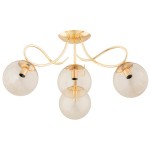 LAMPA SUFITOWA ALFA OXA ZŁOTA 4xE14 / 63213
