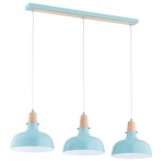 LAMPA WISZĄCA ALFA SOLO GEM MIĘTA 3xE27  / 62386