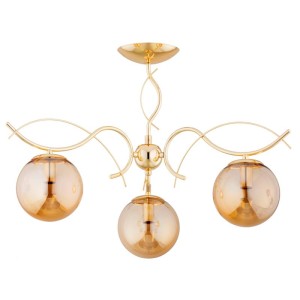 LAMPA SUFITOWA ALFA PANDA ZŁOTA 3xE14 /  62380